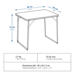 Quechua FOLDING CAMPING TABLE – 2 TO 4 PEOPLE -Camping Equipment Store k4080b7028c9fd78111c4dd7a6ae13060