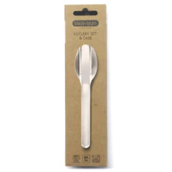 Black+Blum Stainless Steel Cutlery Set With Case Grey -Camping Equipment Store k8d9e7272ef1db3adf45a3320ebadbe12