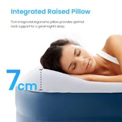 King Comfort Plus Air Bed – Navy/White -Camping Equipment Store k94df78e488568a986aea9dafbf2a598f