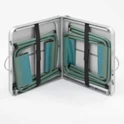 Quechua FOLDING CAMPING TABLE - 4 STOOLS - 4 TO 6 PEOPLE -Camping Equipment Store ka15dbccbde3aac477132c6137450edf7