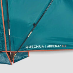 Quechua 4 Man Tent With Poles - Arpenaz 4.2 -Camping Equipment Store kd541f7633effb5dc2bf51fb9a6027cd6