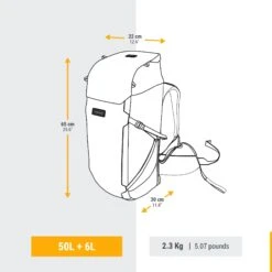 WOMEN’S TRAVEL TREKKING BACKPACK TRAVEL 900 50+6 L WITH SUITCASE OPENING 18 WOMEN’S TRAVEL TREKKING BACKPACK TRAVEL 900 50+6 L WITH SUITCASE OPENING -Camping Equipment Store k00098c9abe81ff0b556ccc914d17294b 1