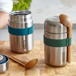 Black+Blum Food Flask 400ml Ocean -Camping Equipment Store kfb2bb3866363e777685a018f81f2dc42